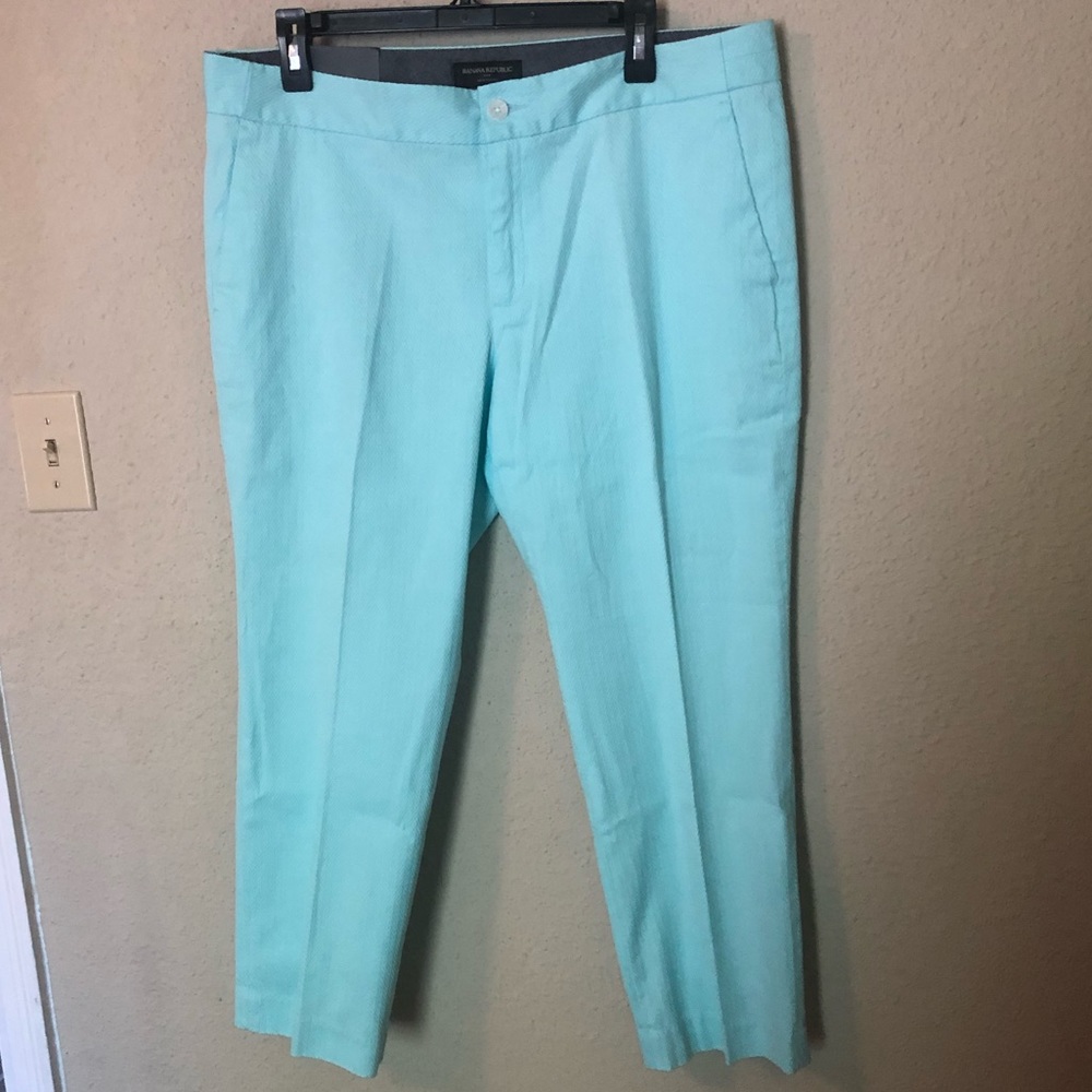 NWT BANANA REPUBLIC Hampton Fit Light Blue Pants - Picture 2 of 8